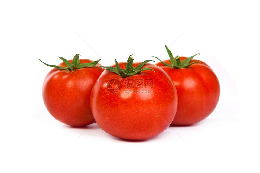 番茄绿色水果剪裁红色植物水平白色蔬菜食物图片