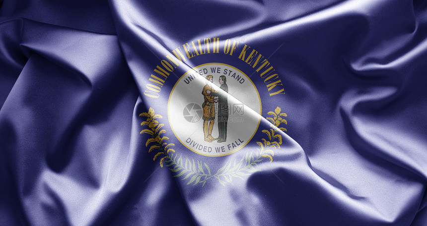 肯塔基州国家旗帜插图图片