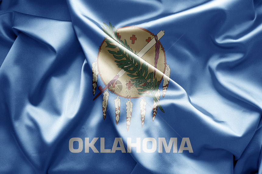 俄克拉荷马州横幅旗帜插图图片