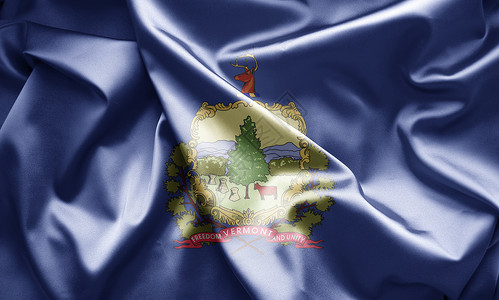 佛蒙特州旗帜背景图片