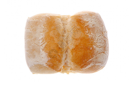 白小麦圆面包圆形面粉工作室面包阴影小麦白色背景图片