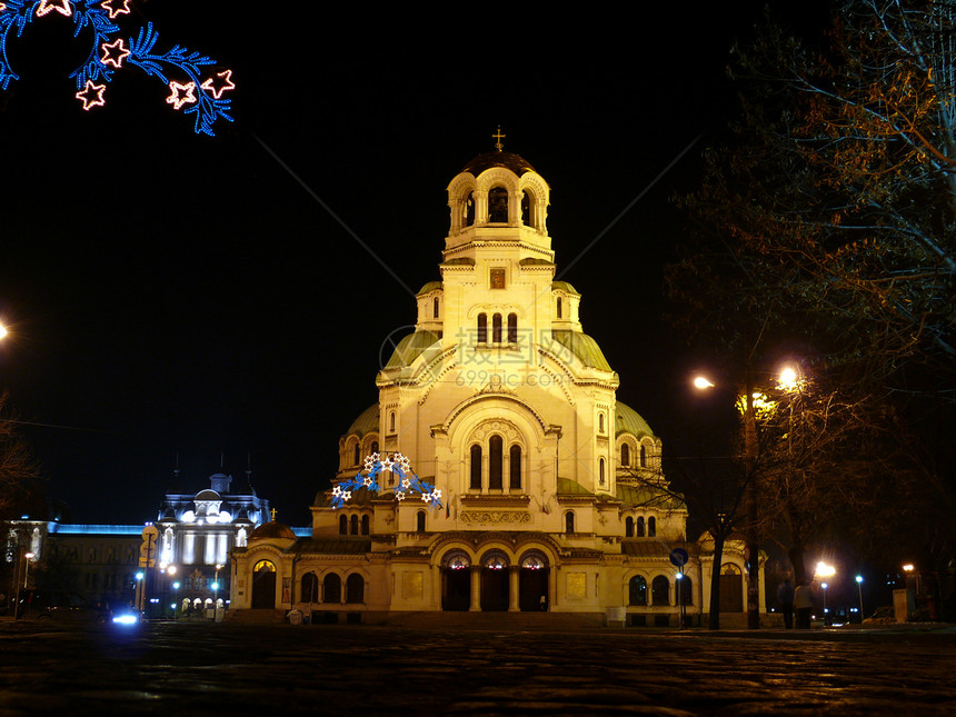 保加利亚索非亚亚历山大内夫斯基大教堂大教堂教会建筑学城市地标文化宗教纪念碑建筑寺庙图片