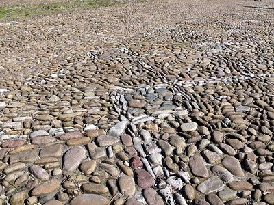 人行道石块纹理线条石头卵石正方形地面城市积木鹅卵石材料地板背景图片