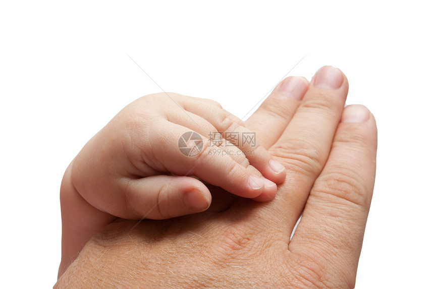父亲和婴儿的手新生儿白色儿子手势救助手指压痛手臂家庭孩子图片