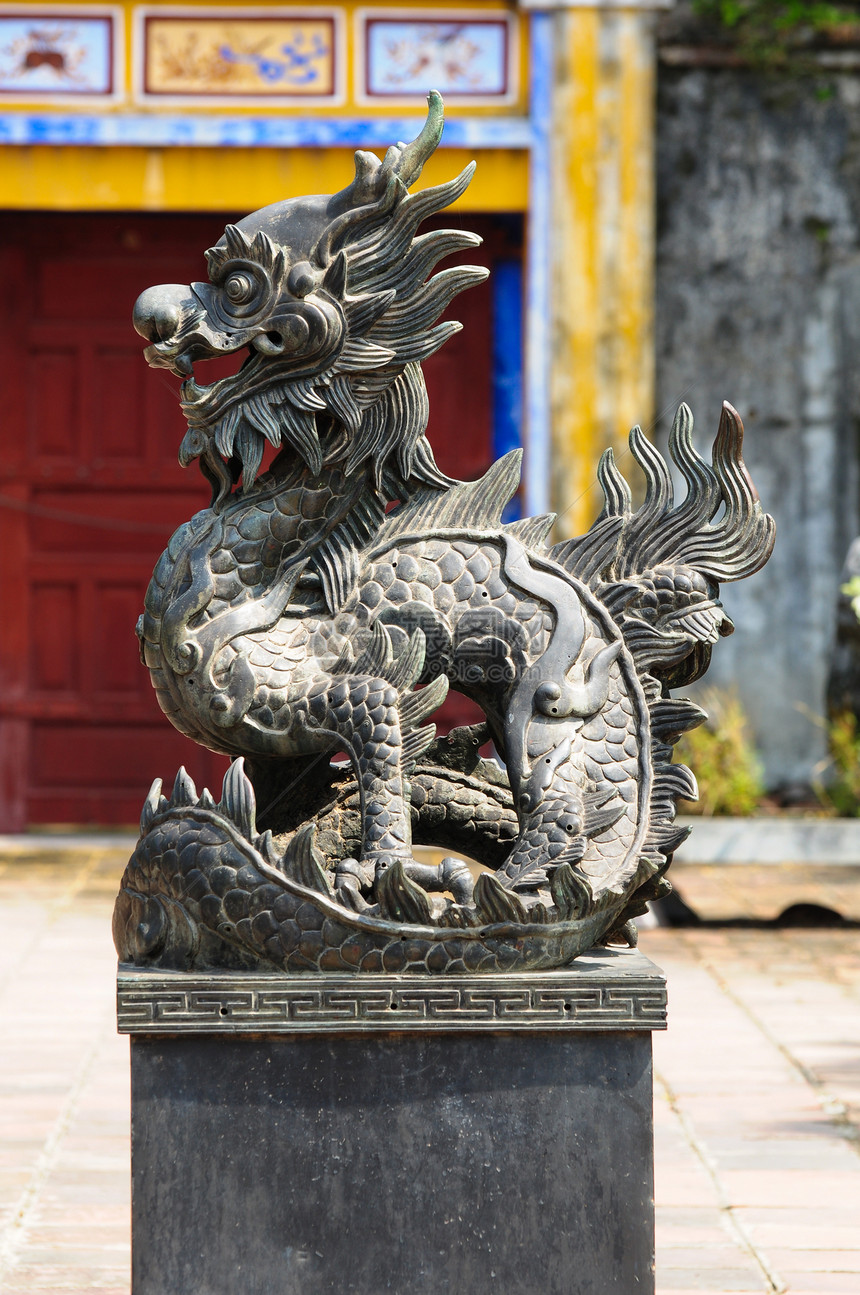 石狮 维特南寺庙雕刻狮子眼睛古董文化装饰品入口监护人艺术图片