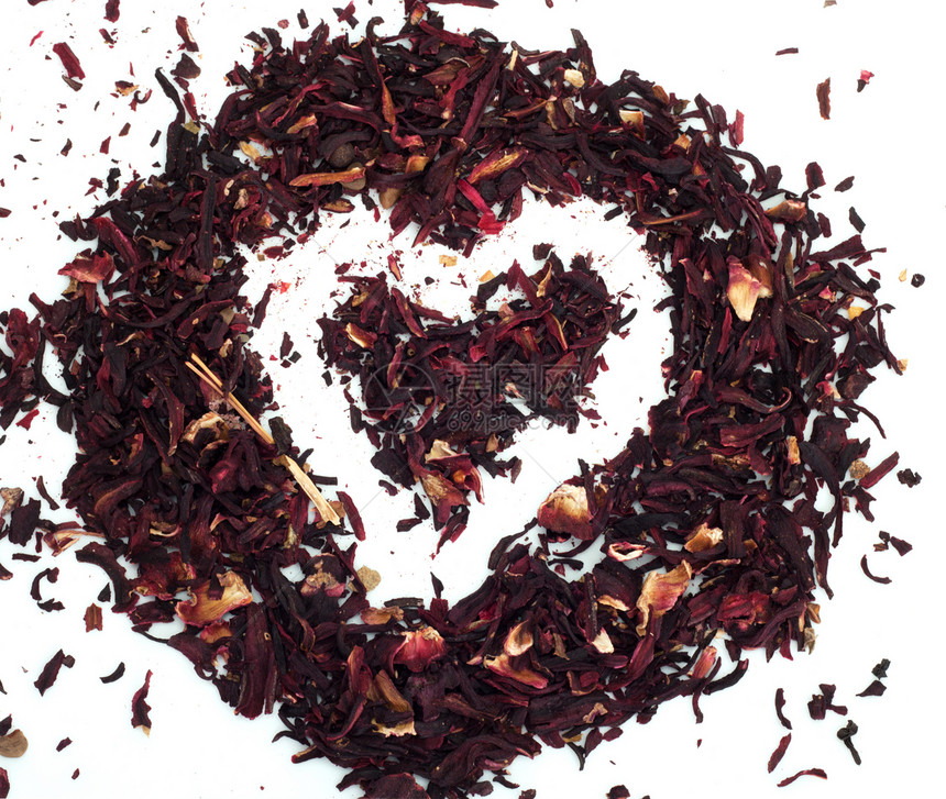 红茶Hibiscus的图心图片