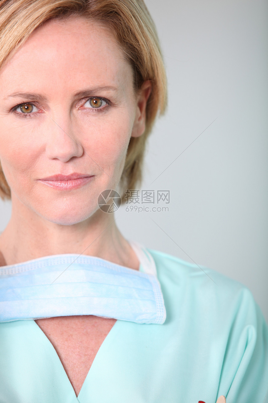 女性医生用面罩洗涤剂图片