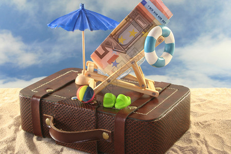 带薪休假闲暇娱乐海滩太阳太阳椅旅行水球木椅休息谎言背景