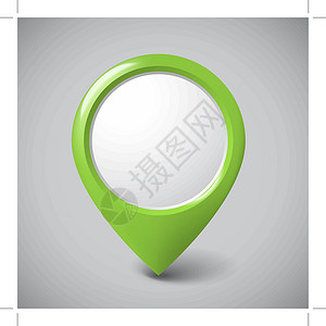 绿色宣传单圆桌会议 3D 指针 为内容设置位置设计图片