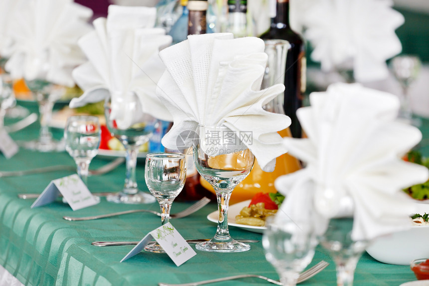 婚礼桌桌接待派对玻璃环境念日展示桌子庆典椅子餐巾图片