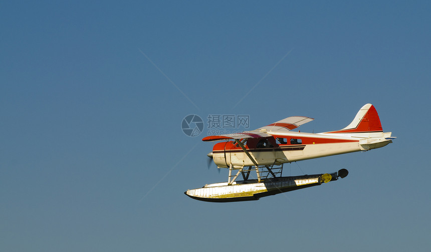 加拿大的海上飞机航空引擎航班商业高翼径向潮汐飞行海洋螺旋桨图片