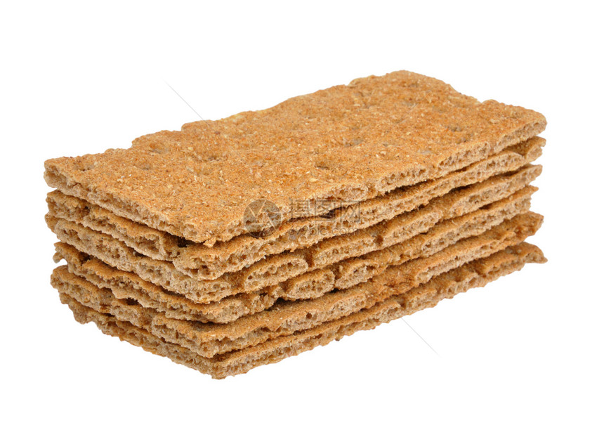 白纸面包白色饮食饼干小麦早餐食物长方形图片