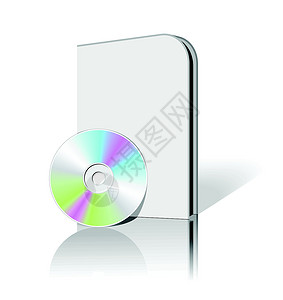 CdCD DVD 框软件插图灰色档案贮存袖珍数据互联网纸板蓝色设计图片