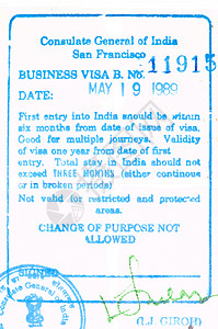 护照签证签证邮票高清图片素材