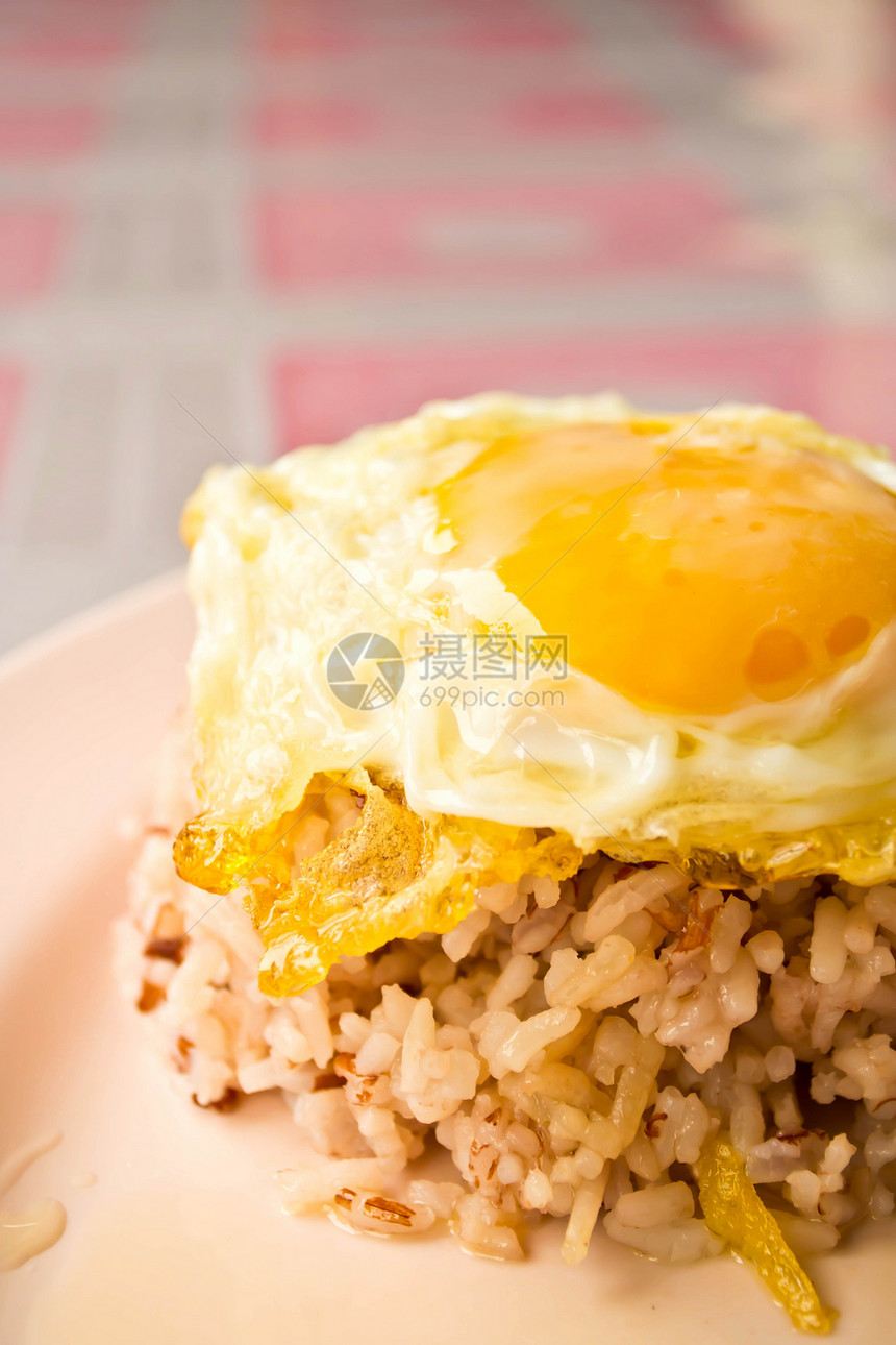 炒鸡蛋和大米美食胡椒菜单饮食盘子香料午餐营养白色食物图片