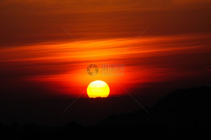 泰国日出墙纸地平线海岸日落太阳假期阳光场景爬坡晴天图片