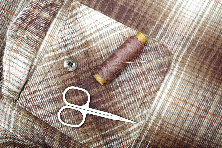 缝缝工具维修羊毛工艺棉布纤维绒布缝纫剪裁拼接金属图片