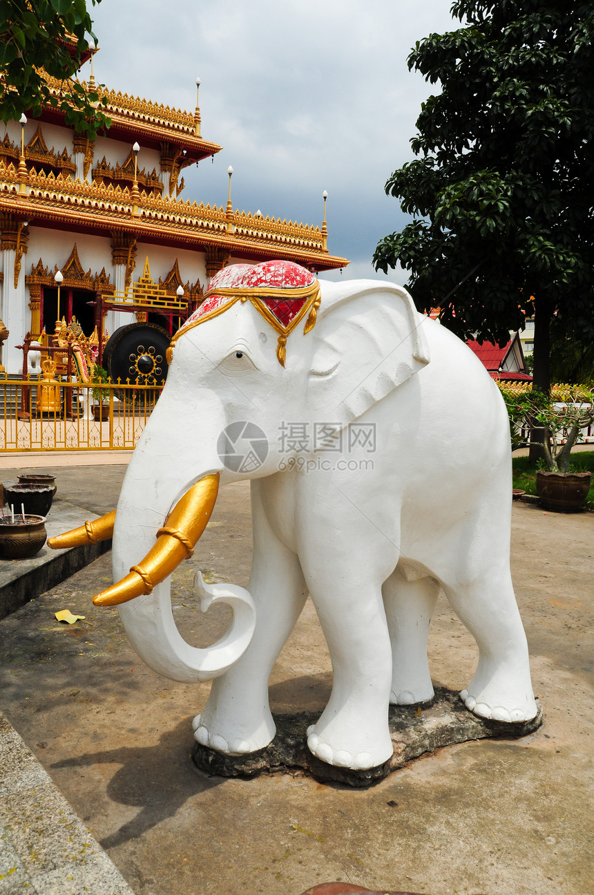 白象雕像旅行寺庙古董力量雕塑旅游宗教艺术财富文化图片