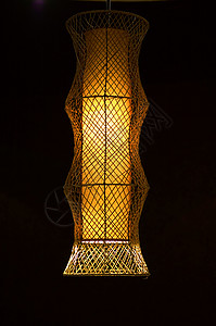 灯光金子气氛艺术阴影摊位柳条灯笼竹子背景图片