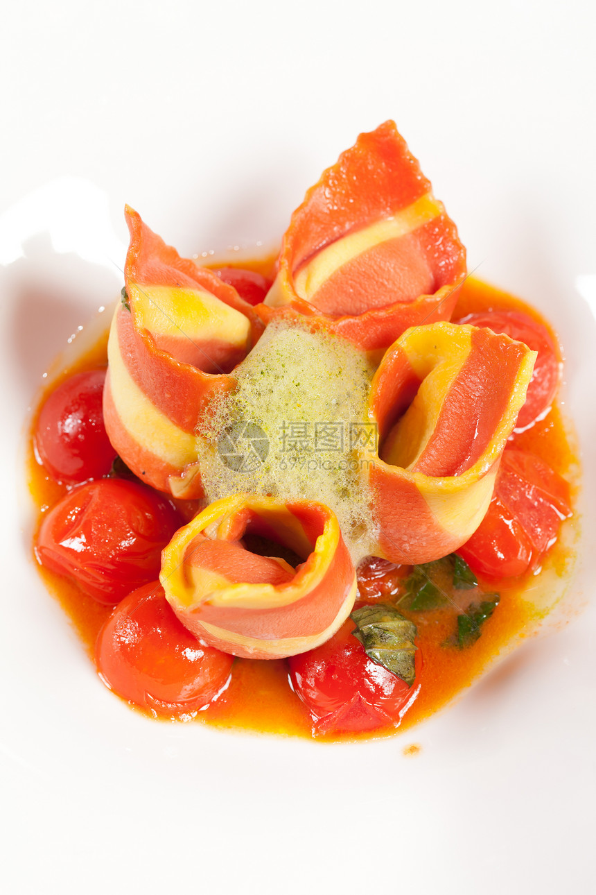 意大利含蔬菜的火腿吃饭小吃美食食物猪肉剑纹红色塔帕图片
