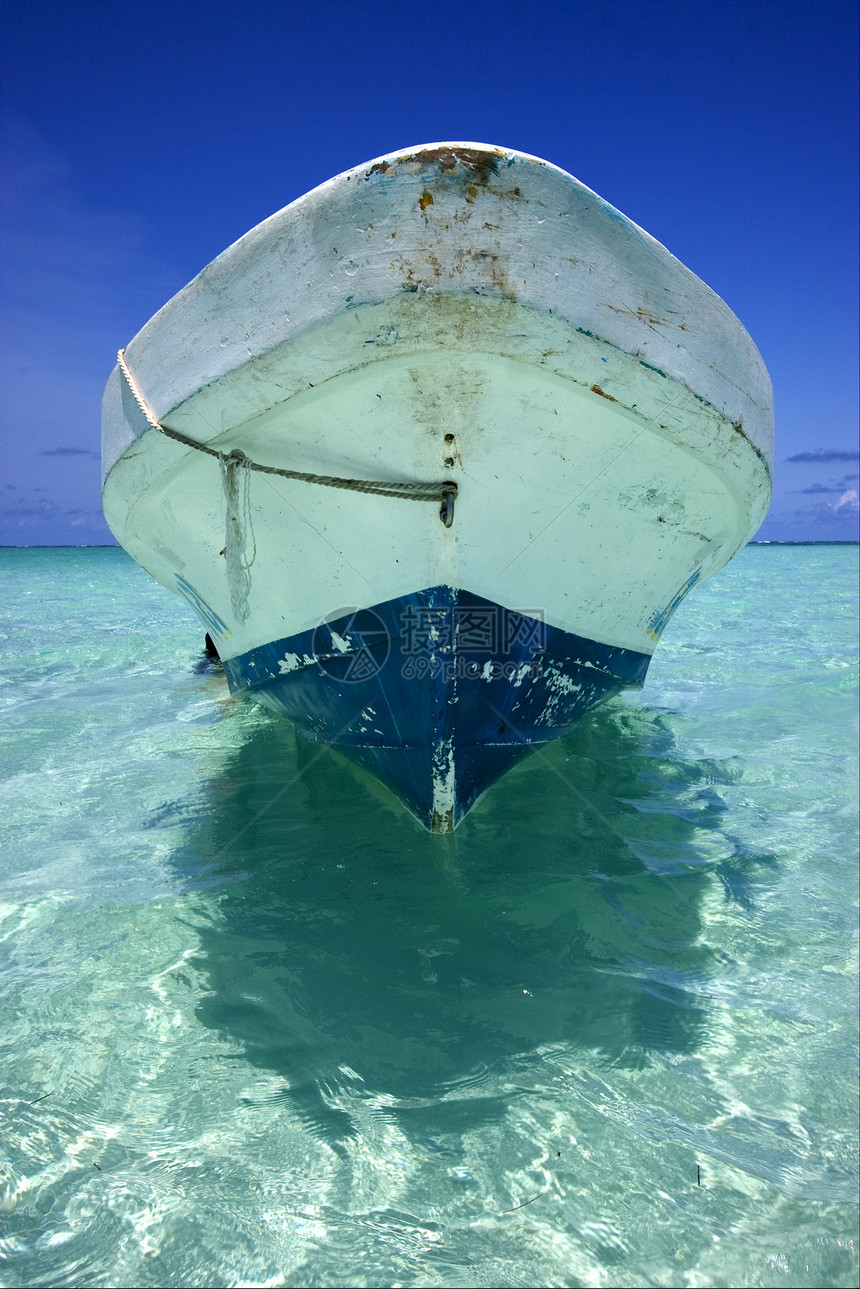 放松和船木头绳索波浪海滩帐篷反射支撑海湾海藻海洋图片