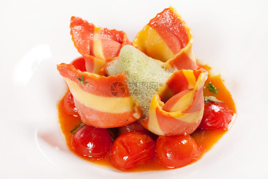 意大利含蔬菜的火腿红色吃饭食物猪肉塔帕小吃剑纹美食图片