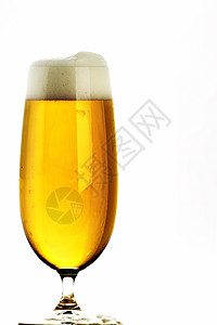 啤酒泡沫盘子郁金香金色免费啤酒杯酒精玻璃黄色高清图片