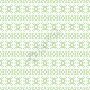 无缝无缝模式插图绘画叶子创造力绿色条纹装饰白色墙纸背景图片