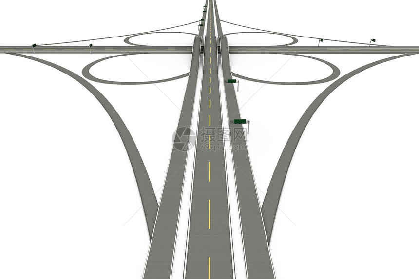 公路交汇路线白色环形工程通道旅行驾驶立交桥车道街道图片