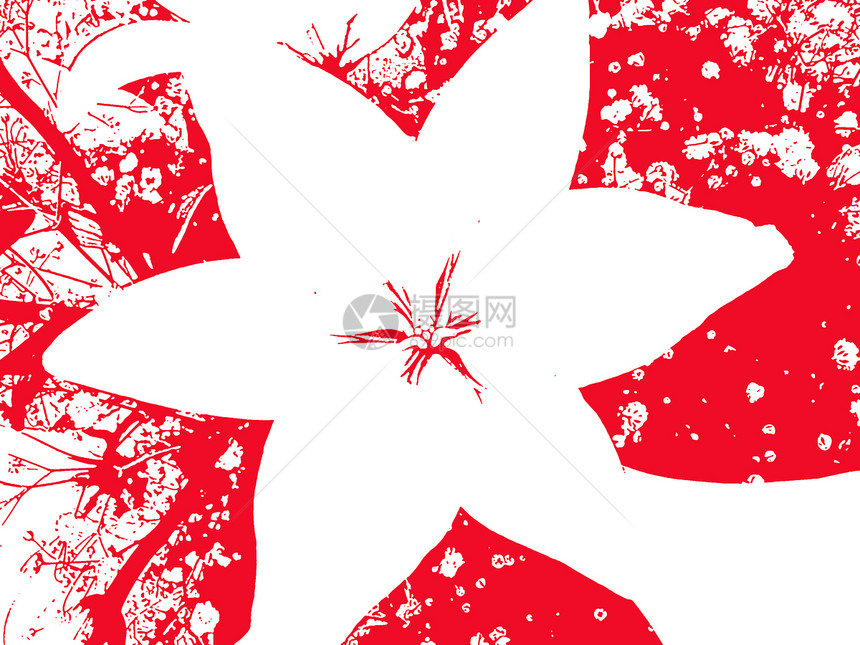 垃圾背景白色植物群粮食线条噪音红色图片
