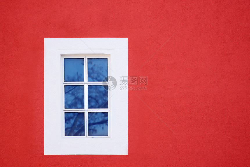窗户砖块建筑作品木头街道玻璃蓝色红色建造建筑学图片