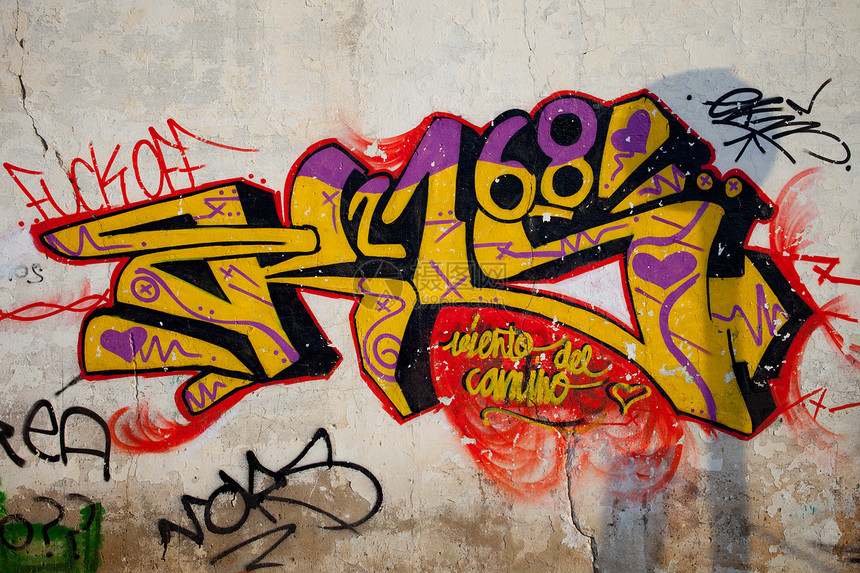 拼贴创造力艺术品喷漆文化贫民窟涂鸦生活字母街道艺术图片