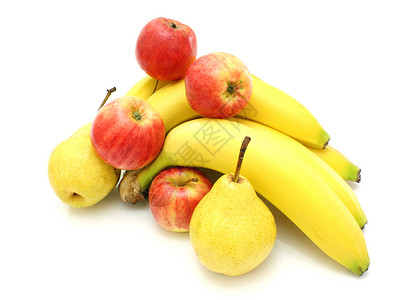 香蕉苹果有机的生的高清图片