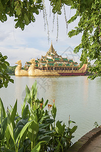 吉昂米安马的皇家驳船风景旅游公园旅行城市地标游客高清图片
