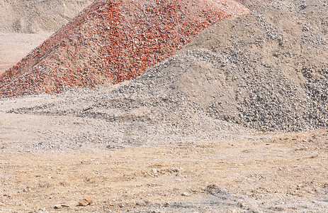 废废岩堆镇流器碎石爬坡回收碎屑石头背景图片