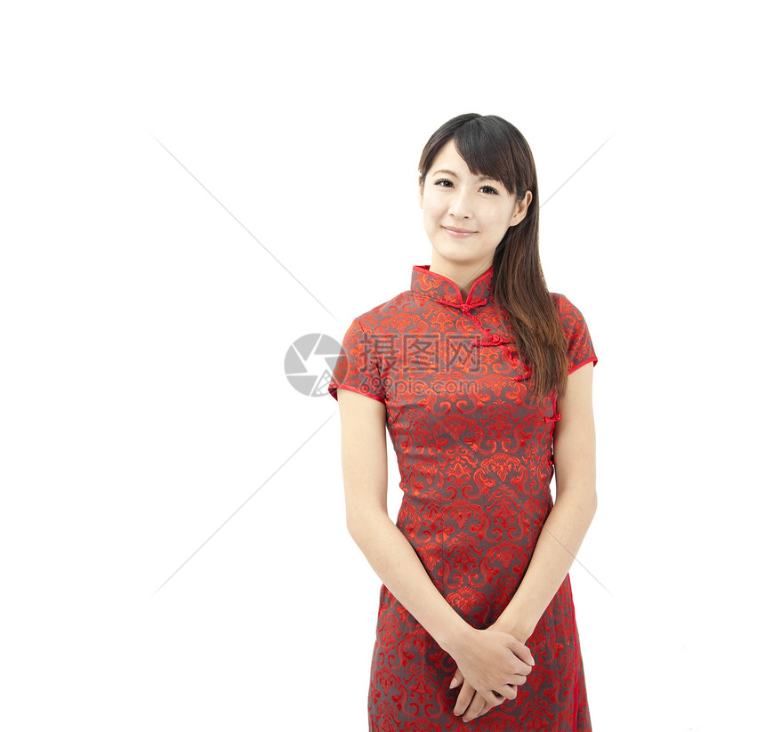 中华青年女子和传统服装青春香图片