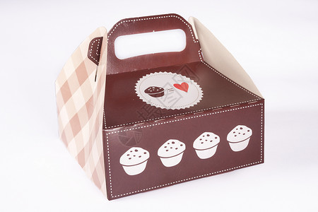 甜甜圈盒食物白色美食盒子包装早餐蛋糕背景图片