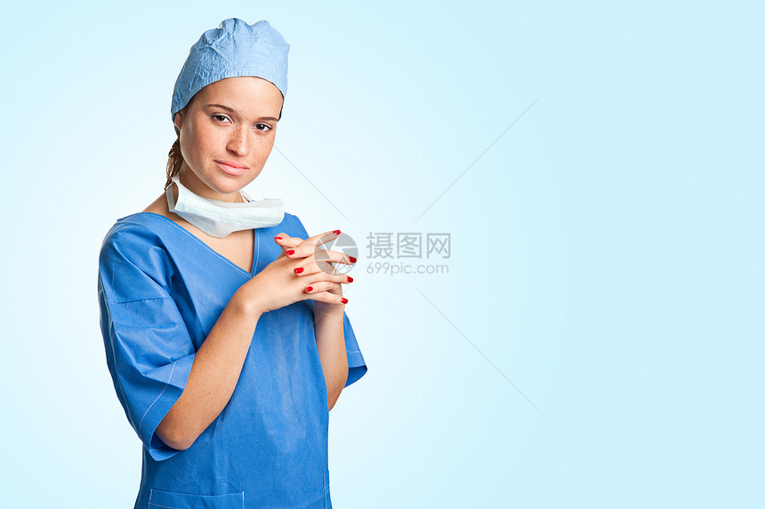 女性外科医生药品操作情况思维养护思考疾病医院帮助医疗图片