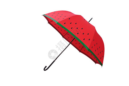 红伞阳伞雨滴水平点燃工作室雨伞童话尼龙红色庇护所背景图片