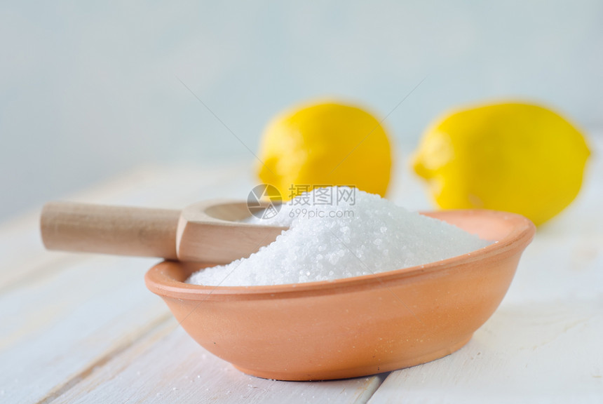 酸和柠檬勺子香橼粉末化学化学品美食果汁科学水果物质图片