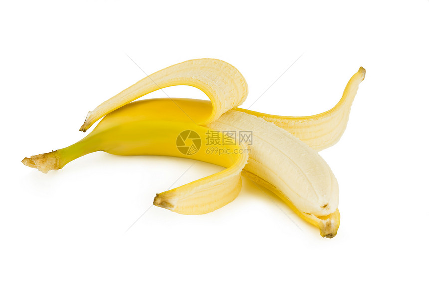 切片香蕉工作室甜点黄色水果热带植物白色情调宏观食物图片