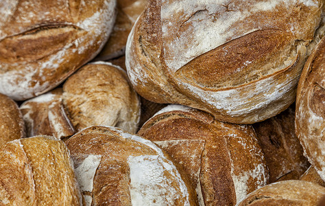 面包堆产品竞选棕色脆皮营养食物市场面包面粉背景图片