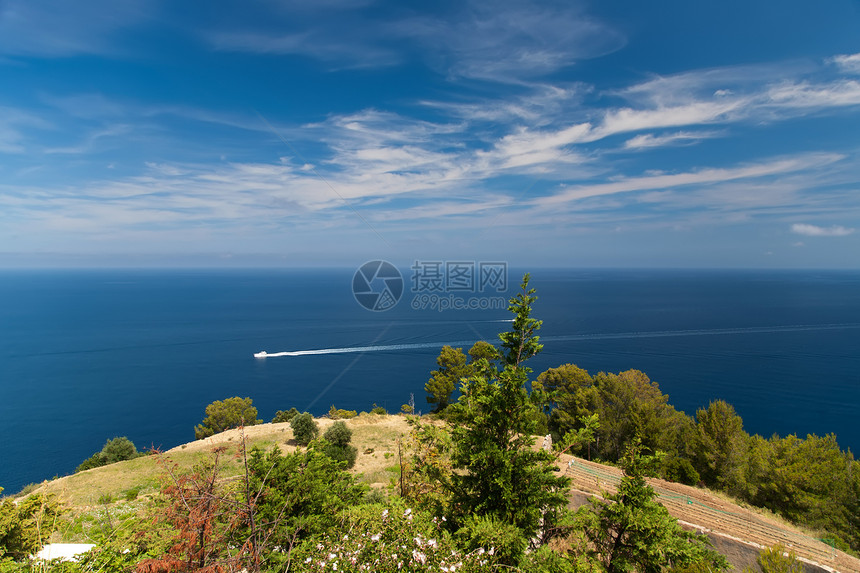 西班牙马洛卡岛 地中海观点海岸线海景旅行天空海滩假期风景图片