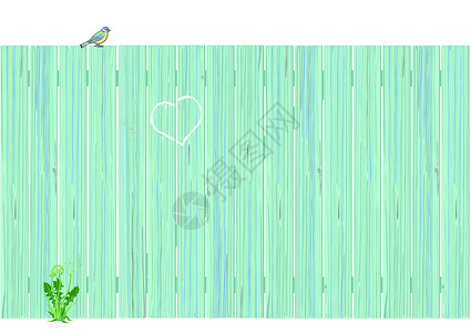 风化木旧木板围栏涂鸦语言刷子风化邀请函木头玉米乡村环境感情插画