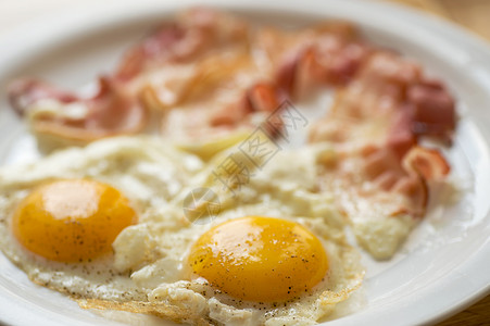 鸡蛋过敏和培根背景图片