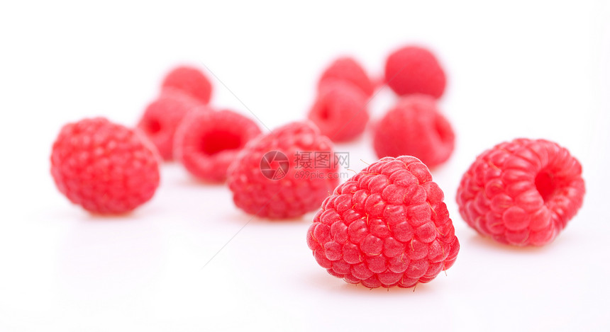 草莓水果红色食物白色图片