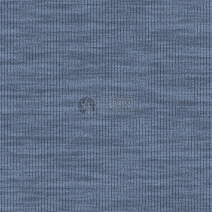编织 纹理蓝色纤维高领针织马球钩针织物毛衣水平材料图片