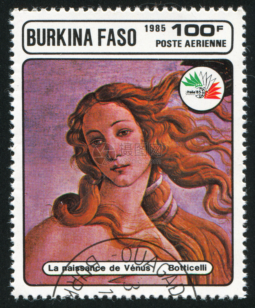 金星的诞生神话头发明信片邮件信封邮票女性邮戳邮资古董图片