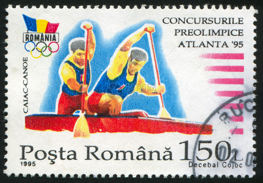 独木小艇头发两人古董男性男人运动戒指历史性游戏邮票图片
