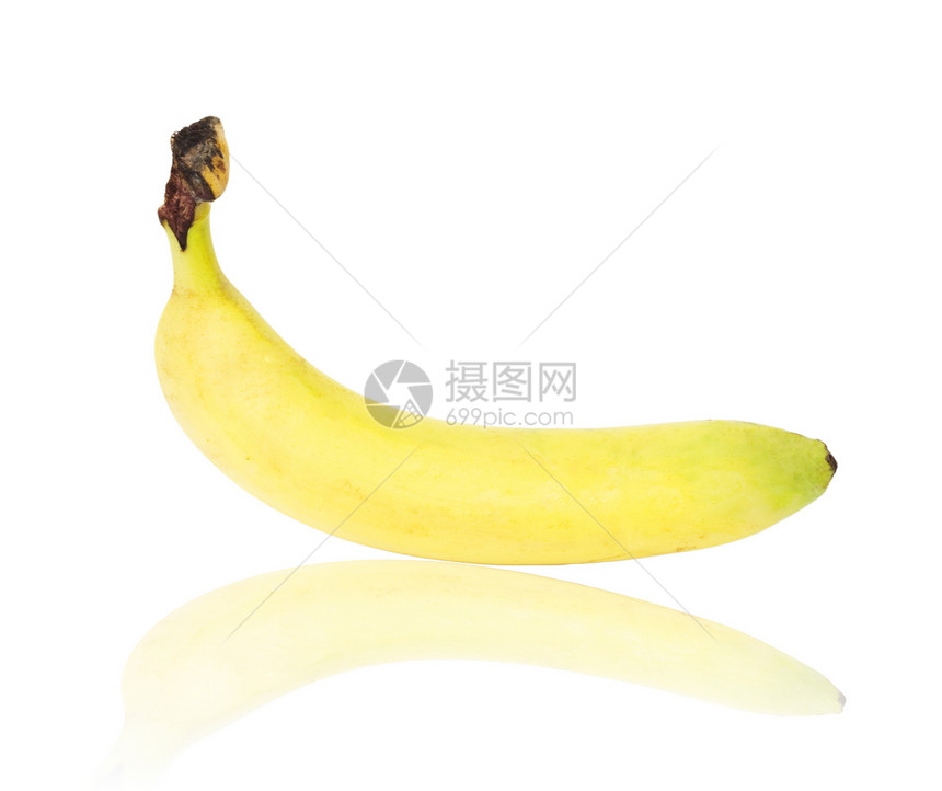 白背景孤立的里普香蕉白色水果丛林热带团体早餐蔬菜美食黄色食物图片